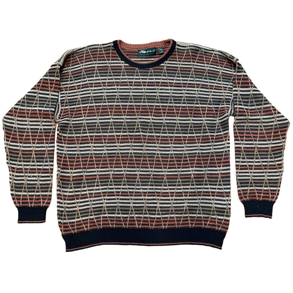 Vintage Tundra Canada Mens Coogi Style Pullover Sweater Size X Large 3D Cosby